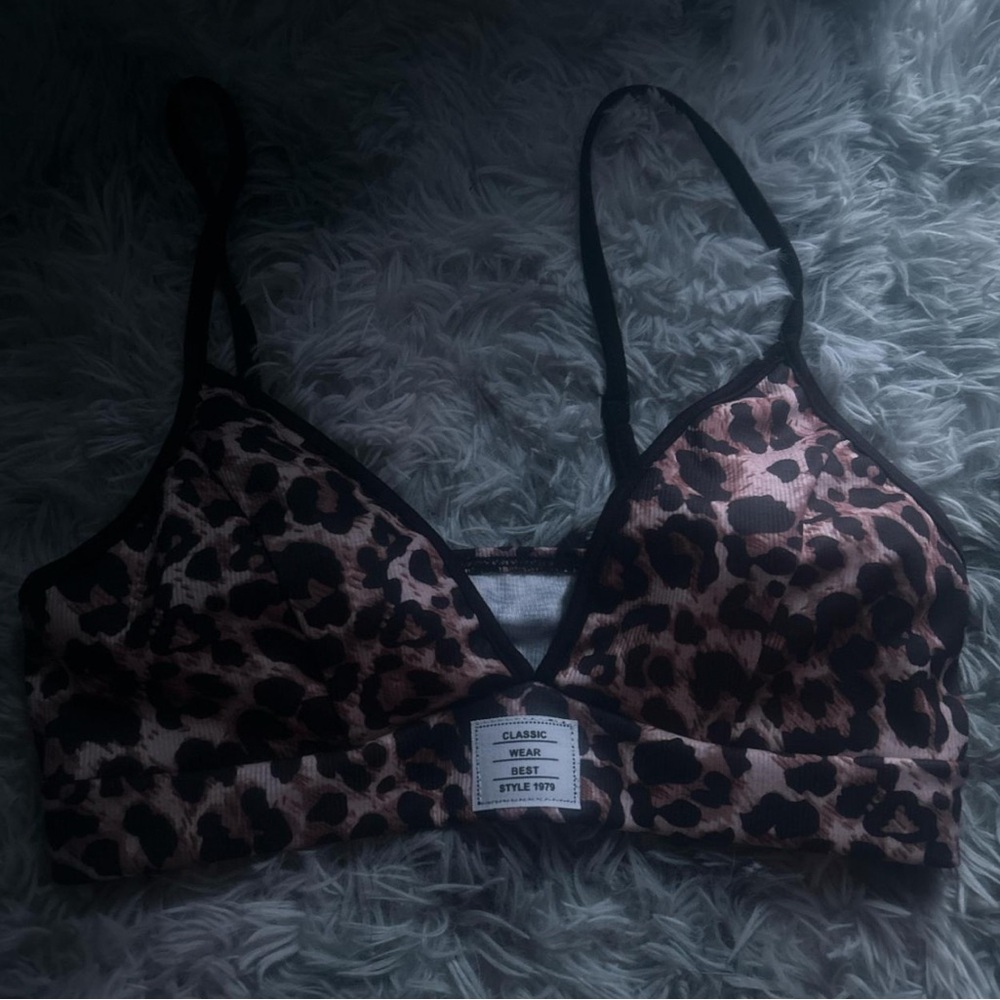 y2k cheetah print sports bra